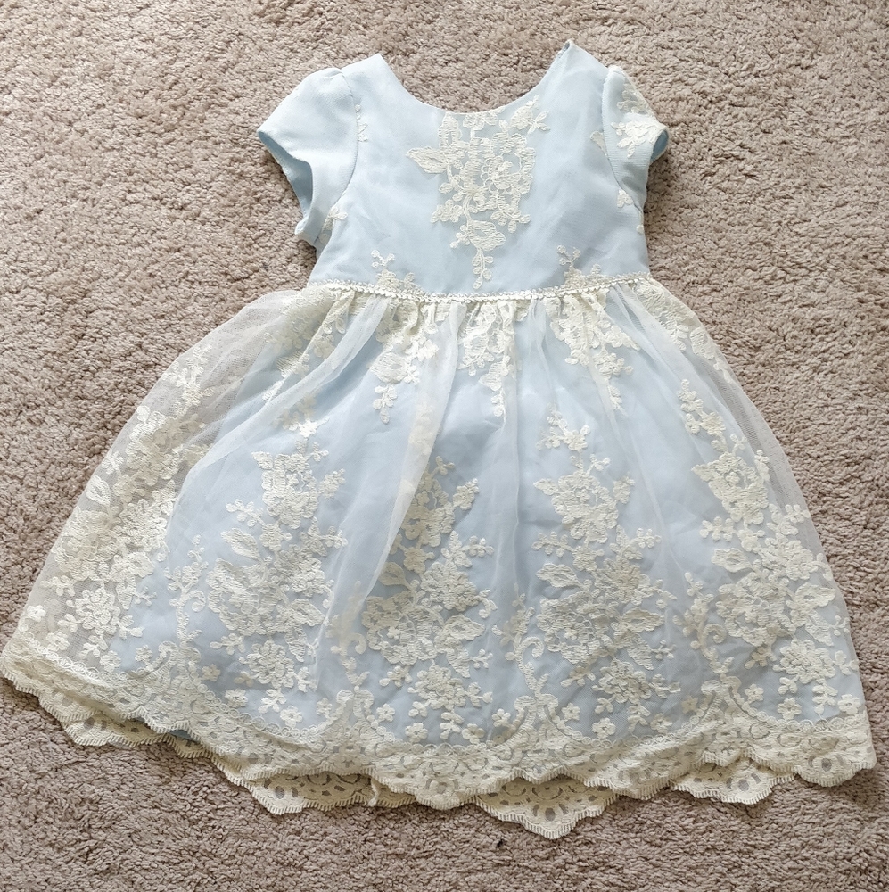 Pippa and Julie Blue Lace dress